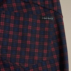 Checkered Pull On Pants